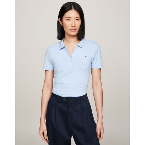 Cotton Polo Shirt with Short Sleeves - Tommy Hilfiger - Modalova