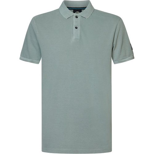 Cotton Polo Shirt with Short Sleeves - PETROL INDUSTRIES - Modalova