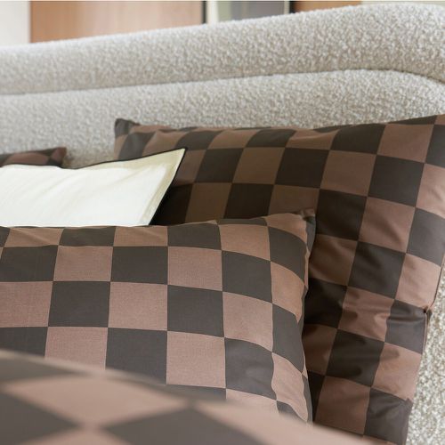 John Checkerboard 100% Cotton Percale 200 Thread Count Pillowcase - LA REDOUTE INTERIEURS - Modalova