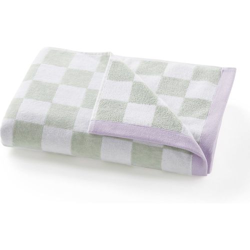 Mira Checkerboard 100% Cotton Velour Terry Bath Towel - LA REDOUTE INTERIEURS - Modalova