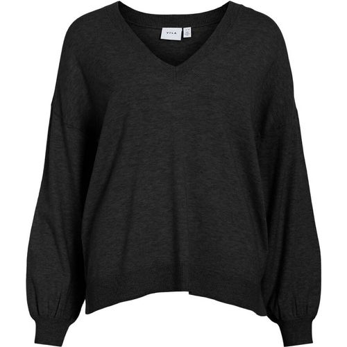 Oversized V-Neck Jumper - Vila - Modalova