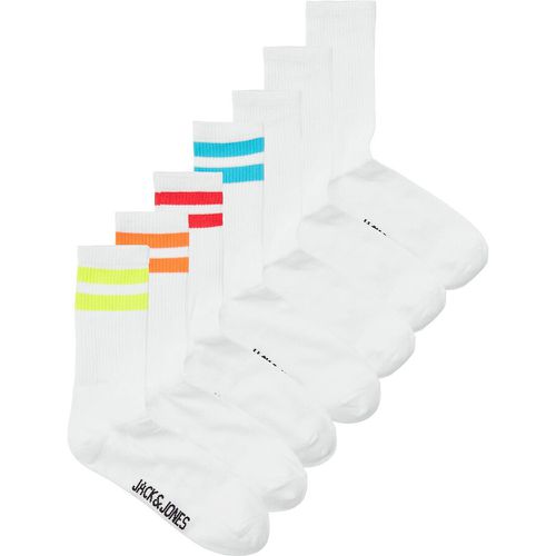 Pack of 7 Pairs of Socks in Cotton Mix - jack & jones - Modalova