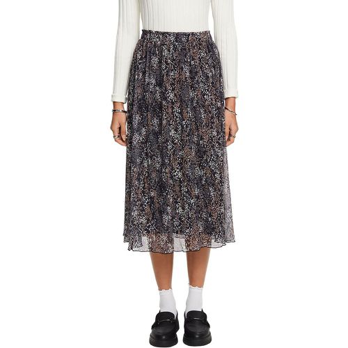 Printed Voile Midi Skirt - Esprit - Modalova