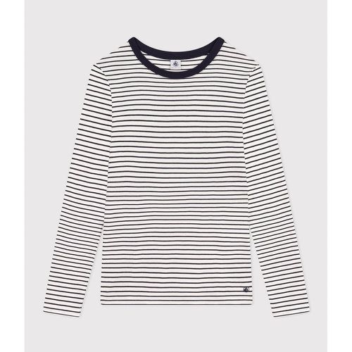 Iconic Striped Cotton T-Shirt with Long Sleeves - PETIT BATEAU - Modalova