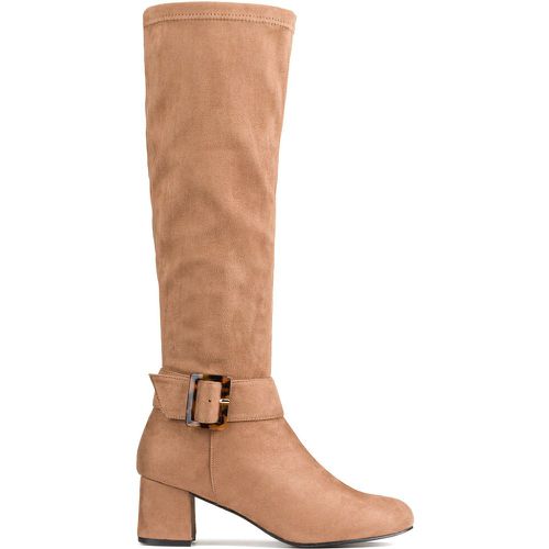 Wide Fit Knee-High Boots with Block Heel - LA REDOUTE COLLECTIONS PLUS - Modalova