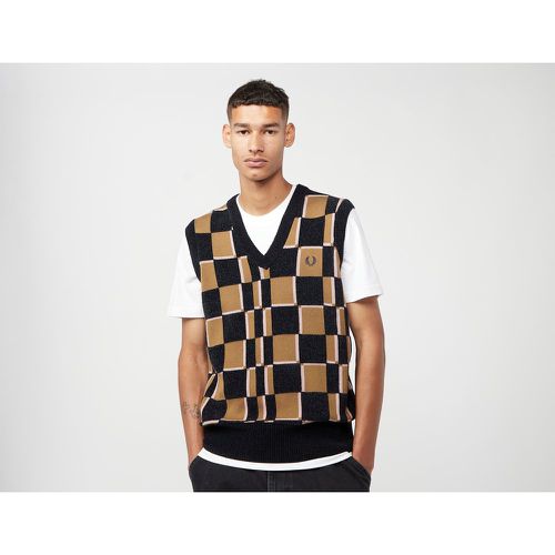 Checkerboard Knit Vest - Fred Perry - Modalova