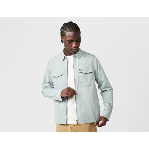 Fred Perry Zip Overshirt, Blue - Fred Perry - Modalova