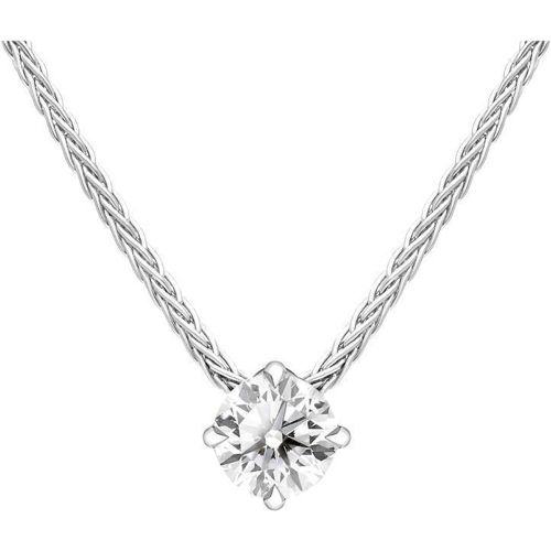 Ct White Gold 0.23ct Diamond Solitaire Pendant - Bloch - Modalova