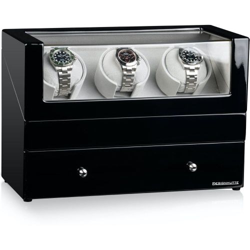 Watch Winder San Diego 3 Black - Designhuette - Modalova