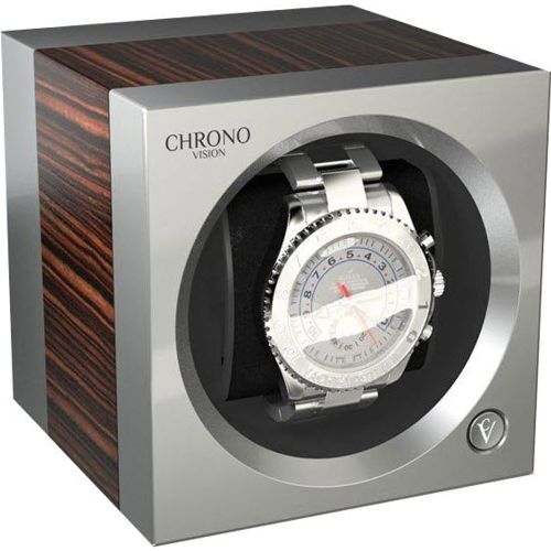 One Watch Winder Bluetooth Macassar Silk Chrome Silk - Chronovision - Modalova