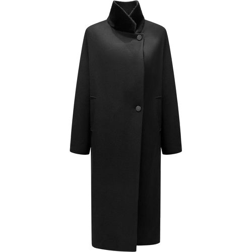 Cappotto con colletto in pelliccia - RAME - Modalova