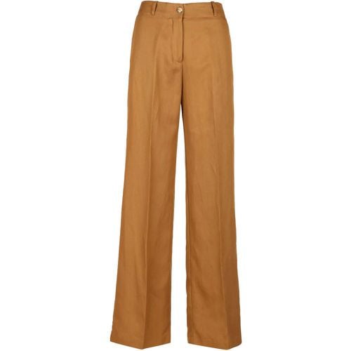 Pantalone in lino e cotone ampio - SUOLI - Modalova