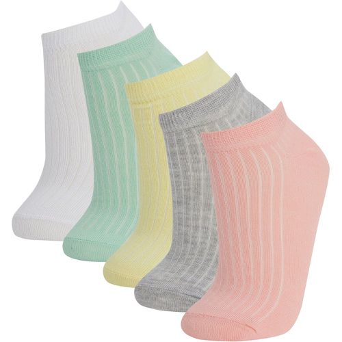 Patterned Low Cut Socks (5 pack) - DeFacto - Modalova