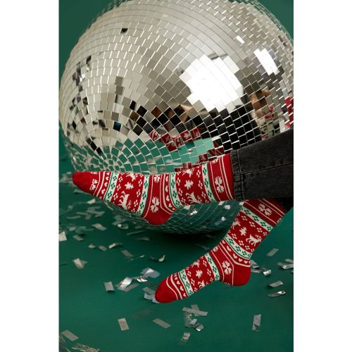 Pack Newyear Themed Knitted Long Socks - DeFacto - Modalova