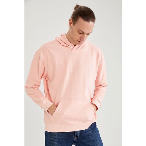 Oversized Basic Hooded Sweatshirt - DeFacto - Modalova