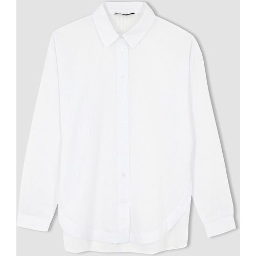Regular Fit Long Sleeve Shirt Tunic - DeFacto - Modalova