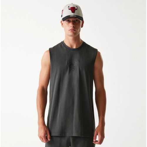Chicago Bulls NBA Washed Grey Sleeveless T-Shirt unisex - New Era Cap - Modalova
