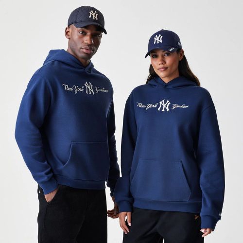 New York Yankees MLB Script Oversized Pullover Hoodie unisex - New Era Cap - Modalova