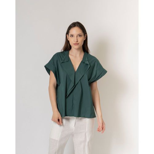 Camicia Cotone Verde - LIVIANA CONTI - Modalova