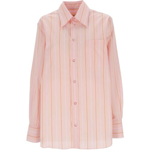 Camicia di cotone rosa - Marni - Modalova