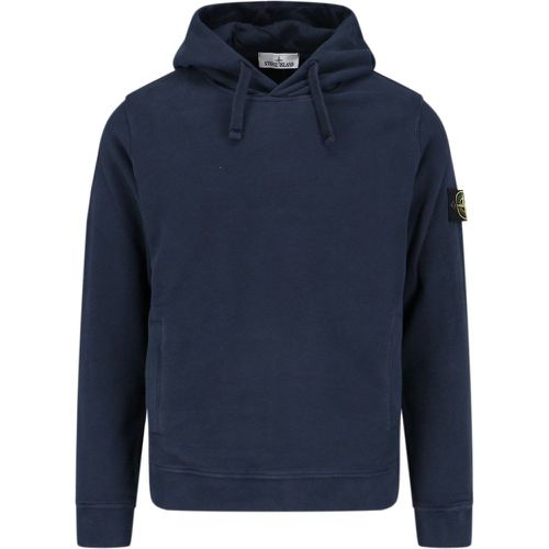 Felpa cappuccio logo - Stone Island - Modalova