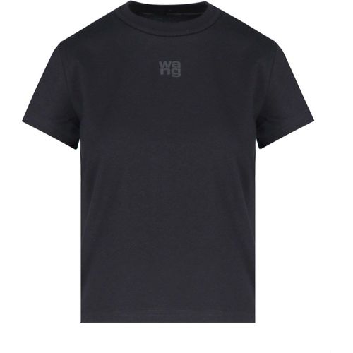 T-shirt crop logo - alexander wang - Modalova