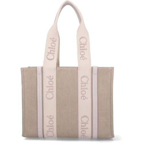 Borsa tote media "Woody" - Chloé - Modalova