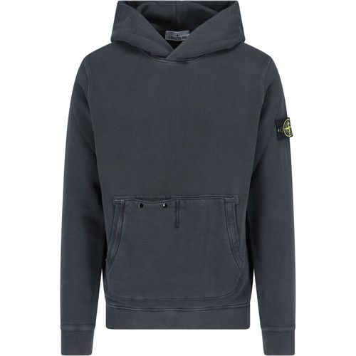 Felpa cappuccio logo - Stone Island - Modalova