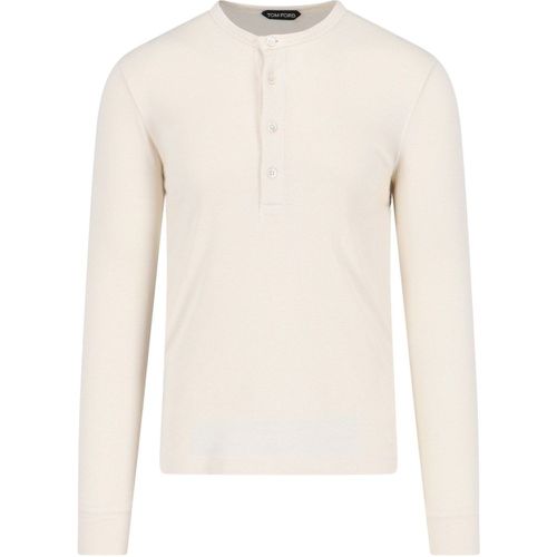 Maglia basic "Henley" - Tom Ford - Modalova