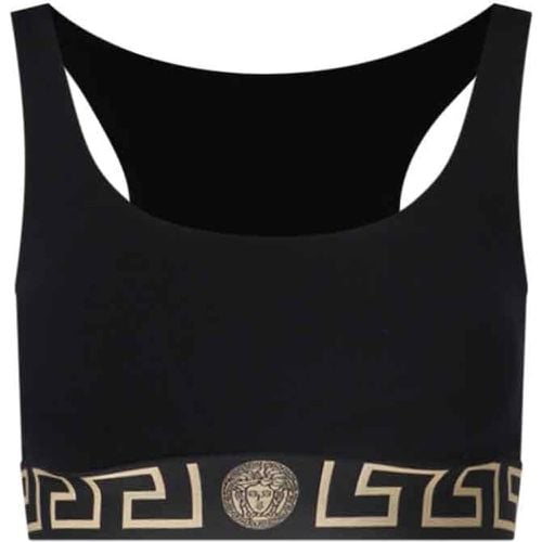 Top sportivo crop "Greca" - Versace - Modalova