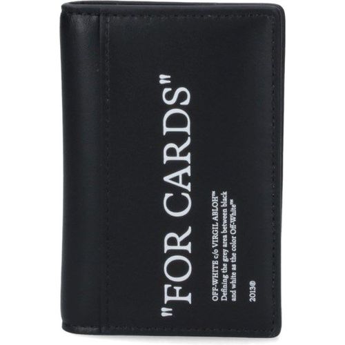 Portacarte bi-fold logo "For Cards" - Off-White - Modalova