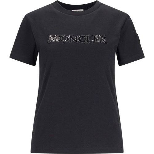 T-shirt logo strass - Moncler - Modalova