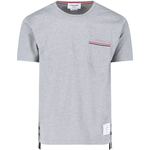 T-Shirt Dettagli Tricolore - Thom Browne - Modalova