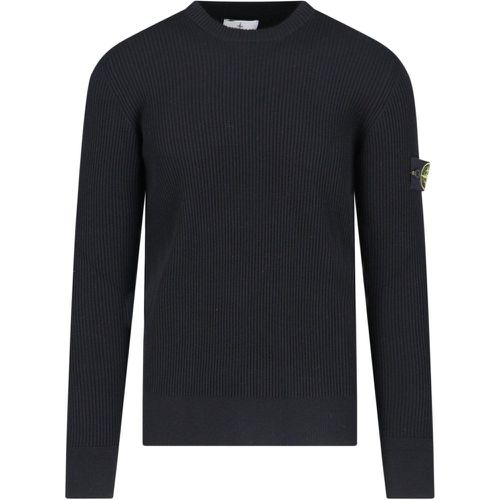 Maglione girocollo logo - Stone Island - Modalova