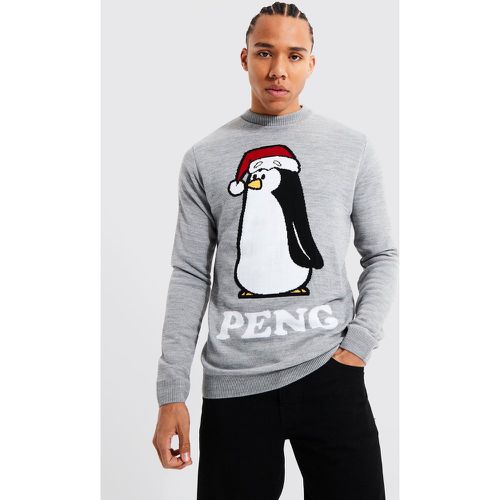 Jersey Tall Navideño Con Estampado De Peng - boohoo - Modalova