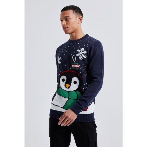 Jersey Tall Navideño Con Estampado De Pingüino - boohoo - Modalova