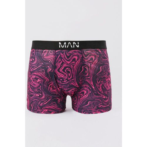 Boxer con stampa marmorizzata, Pink - boohoo - Modalova