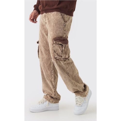 Pantalón Cargo Holgado Con Lavado De Ácido - boohoo - Modalova