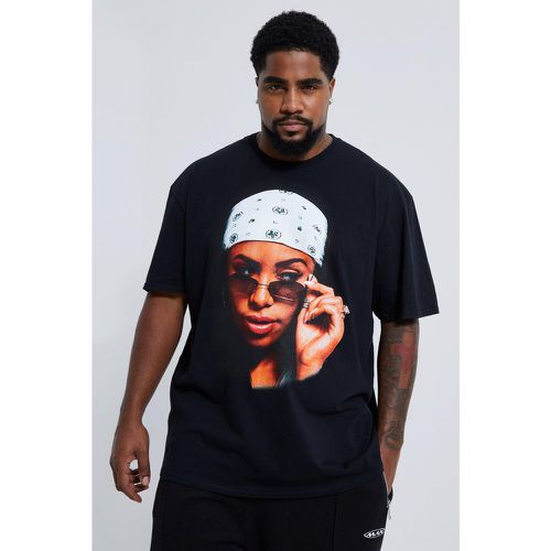 T-shirt Plus Size ufficiale di Aaliyah con foto - boohoo - Modalova