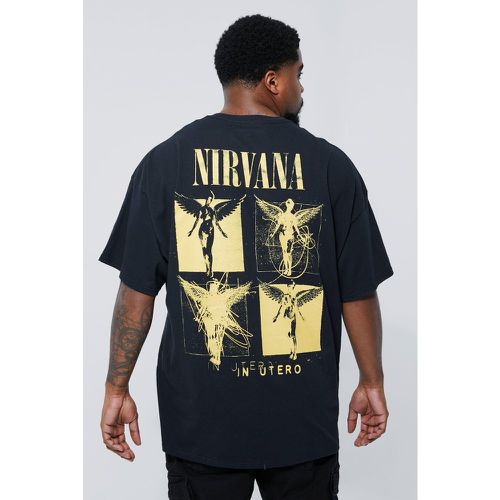 Camiseta Plus De Nirvana, Negro - boohoo - Modalova