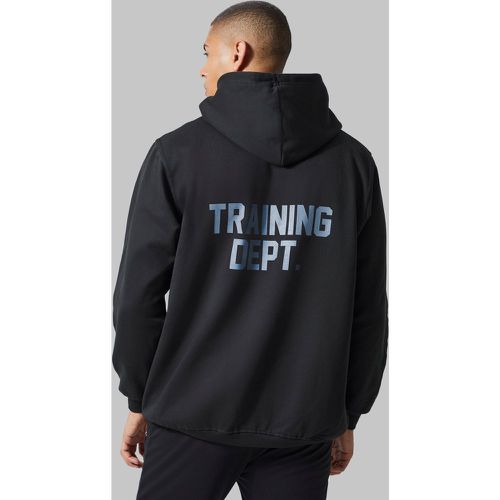 Felpa oversize Man Active Training Dept con cappuccio - boohoo - Modalova