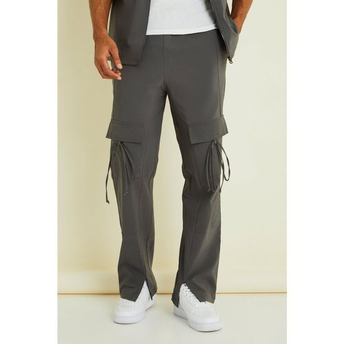 Pantaloni Cargo rilassati con vita elasticizzata - boohoo - Modalova