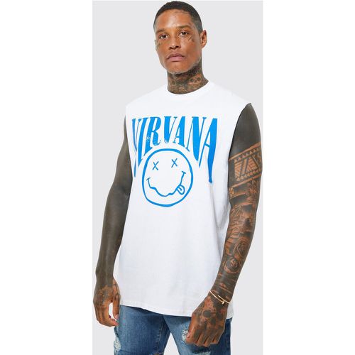 Camiseta Sin Mangas Oversize De Nirvana - boohoo - Modalova