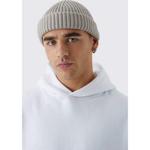 Berretto Beanie micro a coste - boohoo - Modalova