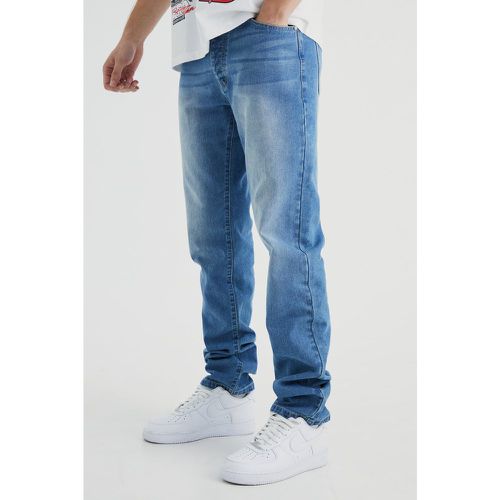 Jeans dritti Tall in denim rigido - boohoo - Modalova