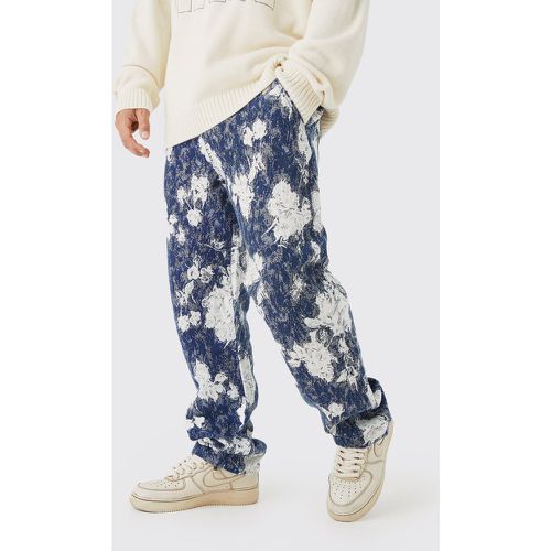 Pantalón Holgado Con Estampado De Tapiz - boohoo - Modalova