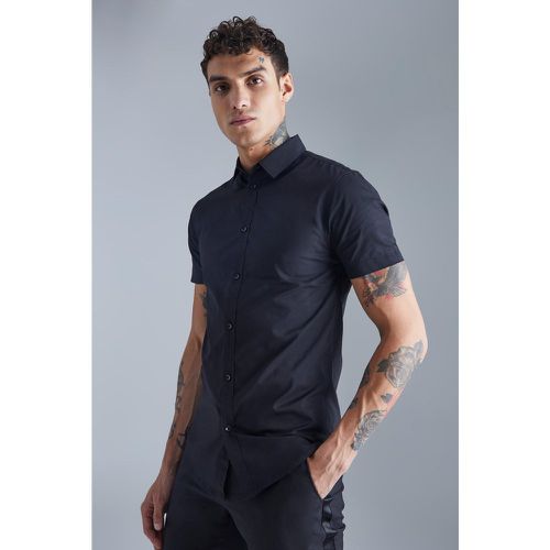 Camisa De Manga Corta Ajustada Al Músculo - boohoo - Modalova