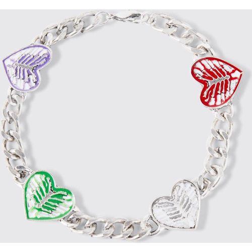 Pulsera Con Corazón, Gris - boohoo - Modalova