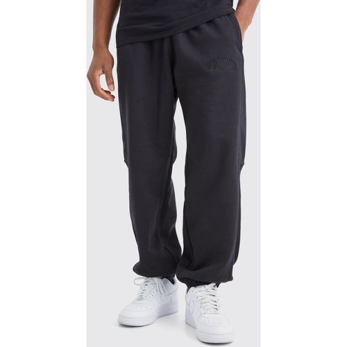 Pantaloni tuta oversize con pannelli a nido d'ape - boohoo - Modalova