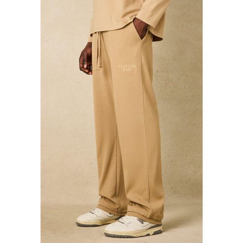Pantaloni tuta EDITION pesanti dritti a coste con spacco sul fondo - boohoo - Modalova